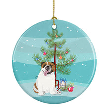 Load image into Gallery viewer, English Bulldog Tricolor #1 Christmas Ceramic Ornament