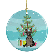 Load image into Gallery viewer, French Bulldog Chocolate Christmas Ceramic Ornament