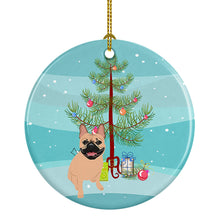 Load image into Gallery viewer, French Bulldog Fawn #2 Christmas Ceramic Ornament