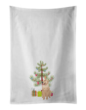 Load image into Gallery viewer, Golden Retriever Fawn #1 Christmas White Kitchen Towel Set of 2