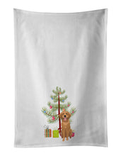 Load image into Gallery viewer, Golden Retriever Red #2 Christmas White Kitchen Towel Set of 2