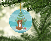 Load image into Gallery viewer, Cavalier King Charles Spaniel Ruby Christmas Ceramic Ornament
