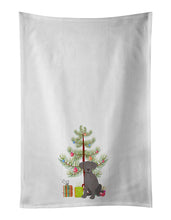 Load image into Gallery viewer, Labrador Retriever Gray Puppy Christmas White Kitchen Towel Set of 2