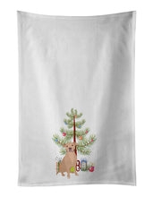 Load image into Gallery viewer, Pit Bull Fawn #1 Christmas White Kitchen Towel Set of 2