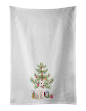 Load image into Gallery viewer, Pit Bull Puppy Christmas White Kitchen Towel Set of 2