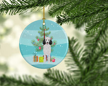 Load image into Gallery viewer, Poodle Standard Silver Christmas Ceramic Ornament