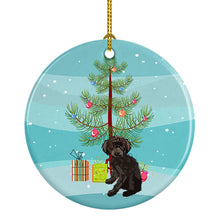 Load image into Gallery viewer, Poodle Toy Brown Christmas Ceramic Ornament
