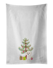 Load image into Gallery viewer, Poodle Toy White Christmas White Kitchen Towel Set of 2