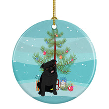 Load image into Gallery viewer, Pug Black #1 Christmas Ceramic Ornament