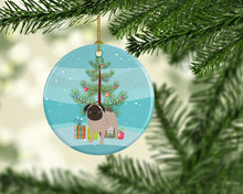 Load image into Gallery viewer, Pug Fawn #4 Christmas Ceramic Ornament