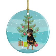Load image into Gallery viewer, Rottweiler Black and Tan #1 Christmas Ceramic Ornament