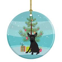 Load image into Gallery viewer, Schnauzer Black #2 Christmas Ceramic Ornament
