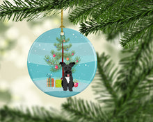 Load image into Gallery viewer, Schnauzer Black #3 Christmas Ceramic Ornament