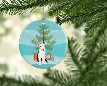 Load image into Gallery viewer, Schnauzer Parti Christmas Ceramic Ornament