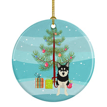 Load image into Gallery viewer, Shiba Inu Husky Mix Christmas Ceramic Ornament