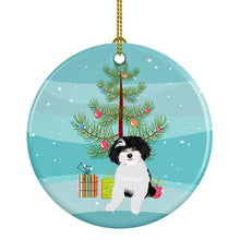 Load image into Gallery viewer, Shih-Tzu Black and White #1 Christmas Ceramic Ornament