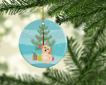 Load image into Gallery viewer, Shih-Tzu Gold #1 Christmas Ceramic Ornament