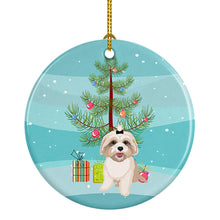 Load image into Gallery viewer, Shih-Tzu Gold #2 Christmas Ceramic Ornament