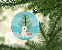 Load image into Gallery viewer, Shih-Tzu Gold #3 Christmas Ceramic Ornament