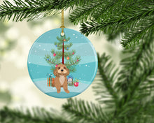 Load image into Gallery viewer, Shih-Tzu Red Christmas Ceramic Ornament