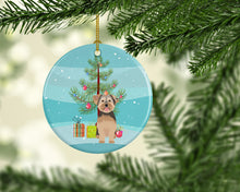 Load image into Gallery viewer, Yorkie Chocolate #2 Christmas Ceramic Ornament