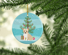 Load image into Gallery viewer, Yorkie Parti Christmas Ceramic Ornament
