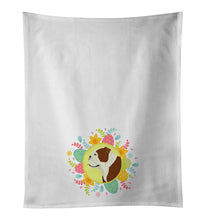 Load image into Gallery viewer, English Bulldog Easter White Kitchen Towel Set of 2