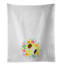 Load image into Gallery viewer, Fox Terrier Easter White Kitchen Towel Set of 2