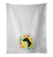 Load image into Gallery viewer, German Shorthaired Pointer Easter White Kitchen Towel Set of 2