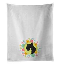 Load image into Gallery viewer, Scottish Terrier Easter White Kitchen Towel Set of 2