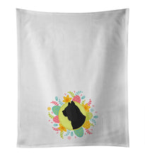 Load image into Gallery viewer, Skye Terrier Easter White Kitchen Towel Set of 2