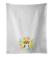 Load image into Gallery viewer, Beagle Tricolor #1 Easter White Kitchen Towel Set of 2