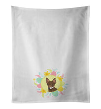 Load image into Gallery viewer, Chihuahua Chocolate and White #2 Easter White Kitchen Towel Set of 2