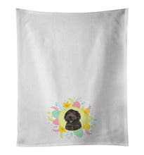 Load image into Gallery viewer, Doodle Chocolate #1 Easter White Kitchen Towel Set of 2