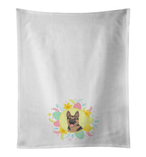 Load image into Gallery viewer, German Shepherd Red and Black Easter White Kitchen Towel Set of 2
