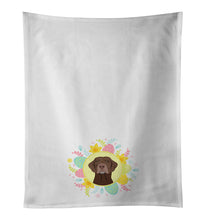 Load image into Gallery viewer, Labrador Retriever Chocolate #2 Easter White Kitchen Towel Set of 2