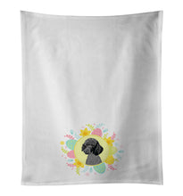 Load image into Gallery viewer, Poodle Standard Black Easter White Kitchen Towel Set of 2