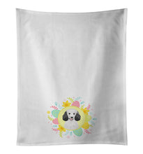 Load image into Gallery viewer, Poodle Standard Silver Easter White Kitchen Towel Set of 2
