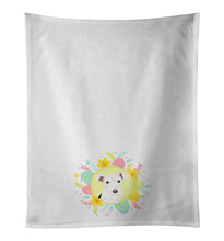 Load image into Gallery viewer, Schnauzer Parti Easter White Kitchen Towel Set of 2