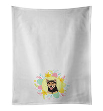 Load image into Gallery viewer, Shiba Inu Black and Tan Easter White Kitchen Towel Set of 2