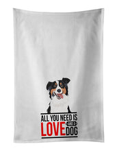 Load image into Gallery viewer, Australian Shepherd Black Tricolor #2  White Kitchen Towel Set of 2
