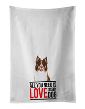 Load image into Gallery viewer, Australian Shepherd Red Tricolor #2  White Kitchen Towel Set of 2
