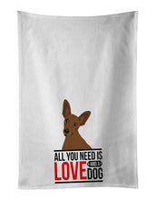 Load image into Gallery viewer, Chihuahua Chocolate #1  White Kitchen Towel Set of 2