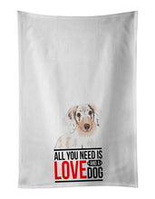 Load image into Gallery viewer, Dachshund Dapple #2 White Kitchen Towel Set of 2