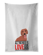 Load image into Gallery viewer, Dachshund Red #1 White Kitchen Towel Set of 2