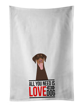 Load image into Gallery viewer, Doberman Pinscher Red and Rust Natural Ears #1  White Kitchen Towel Set of 2