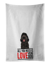 Load image into Gallery viewer, Doodle Black #1  White Kitchen Towel Set of 2