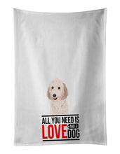 Load image into Gallery viewer, Doodle Cream #1  White Kitchen Towel Set of 2