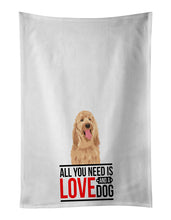 Load image into Gallery viewer, Doodle Fawn #3  White Kitchen Towel Set of 2