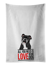 Load image into Gallery viewer, English Bulldog Black and White  White Kitchen Towel Set of 2